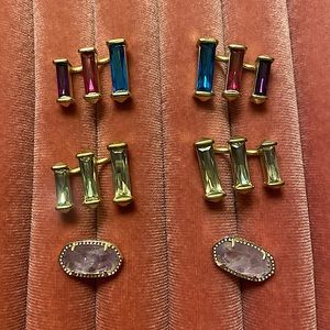 Kendra Scott earrings - three pairs
